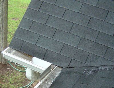 Gutter cleaning after