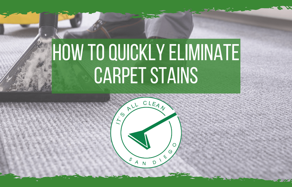 It's All Clean How to quickly eliminate carpet stains