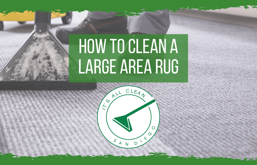How to clean a large area rug