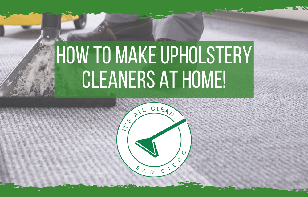 How to make Upholstery Cleaners at home!