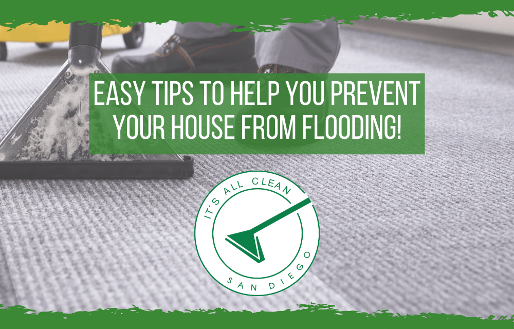 Easy tips to help you prevent your house from flooding!
