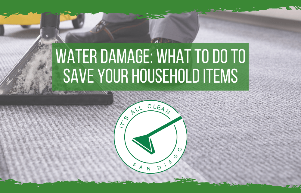 Water Damage guide: What to do to Save Household Items