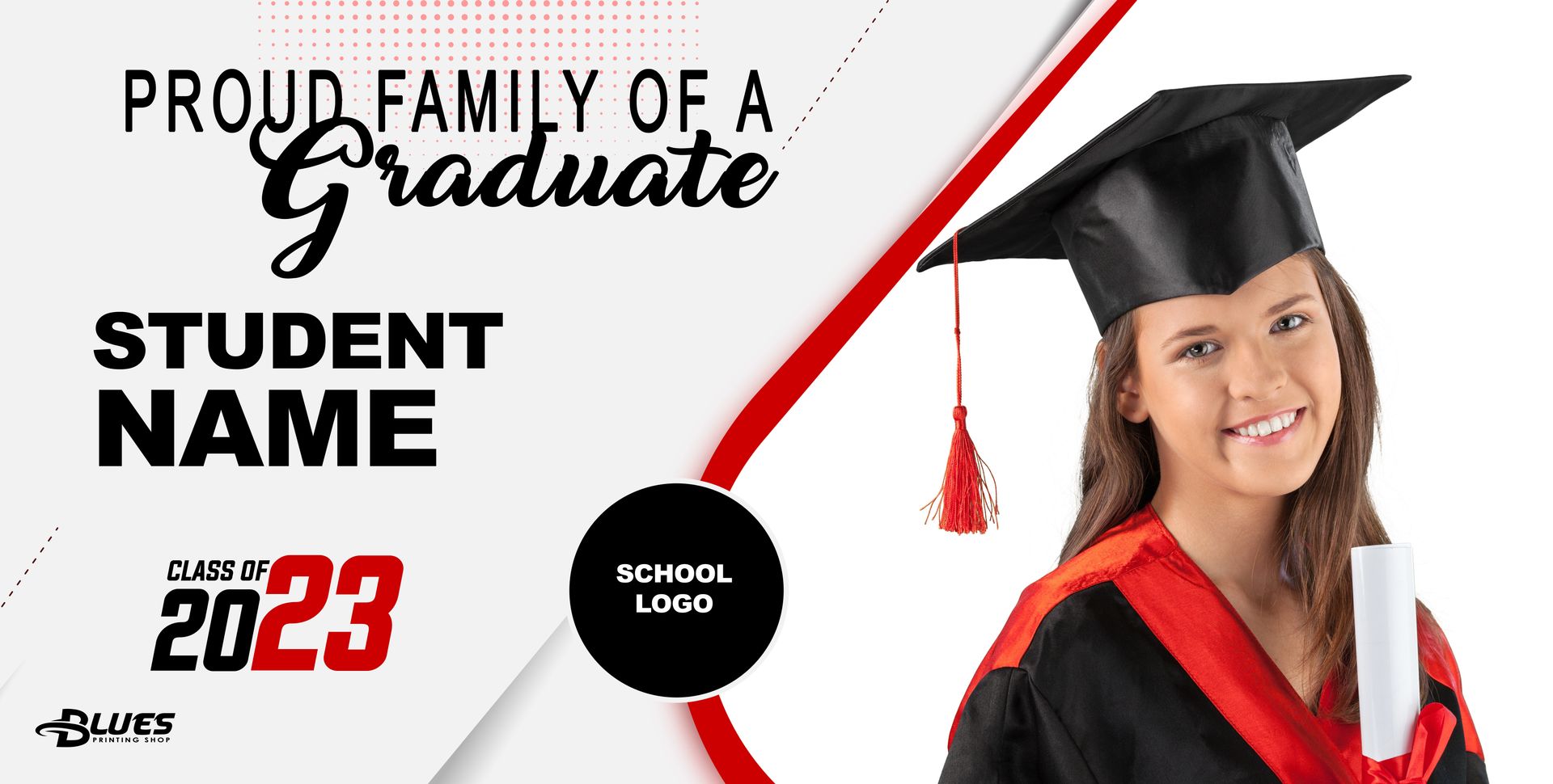 A woman in a graduation cap and gown is holding a diploma.