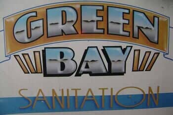 Painted logo of the company — Green Bay Sanitation in Little Neck, NY