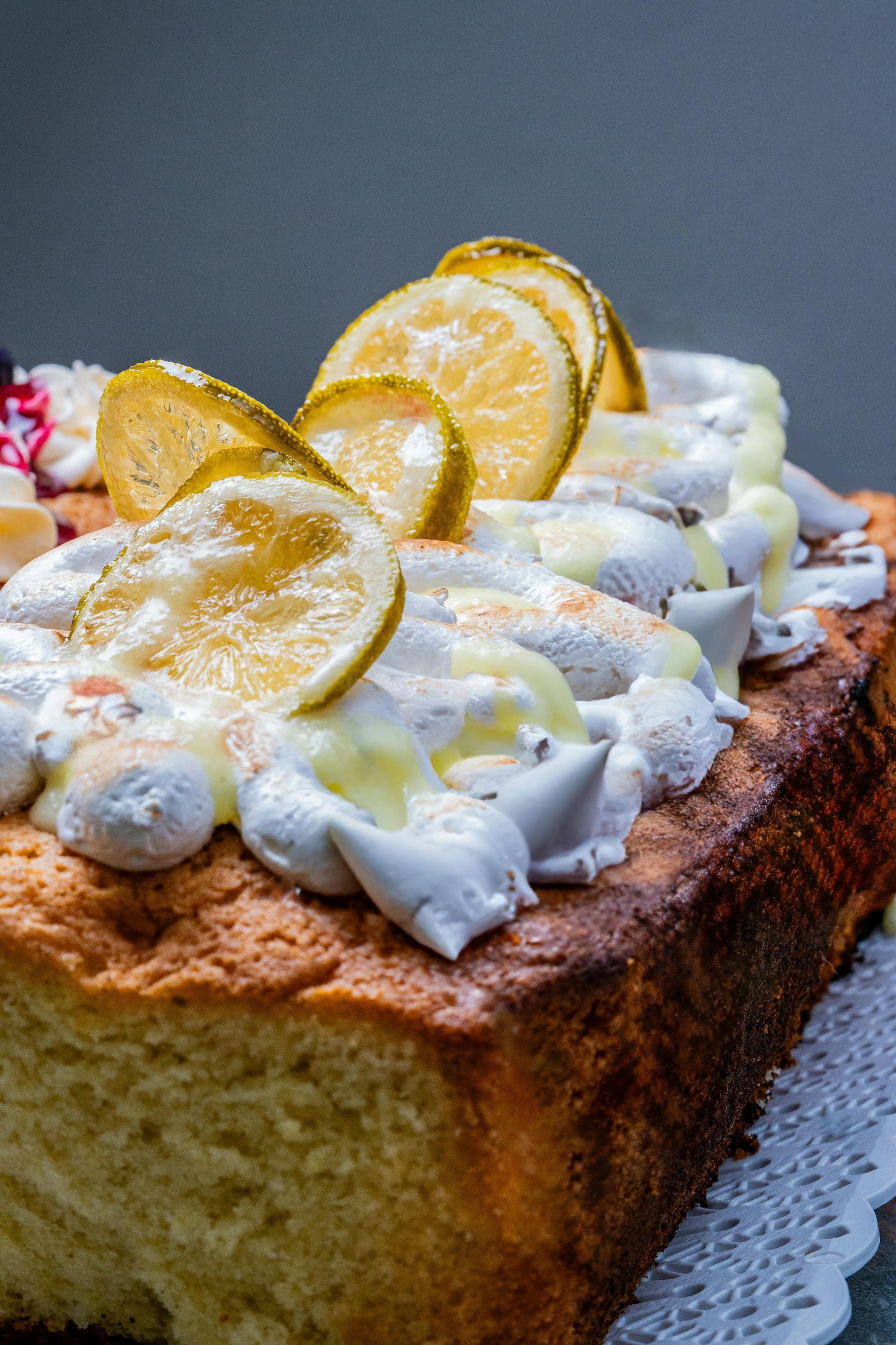 Summer Sourdough Lemon Cake full cake