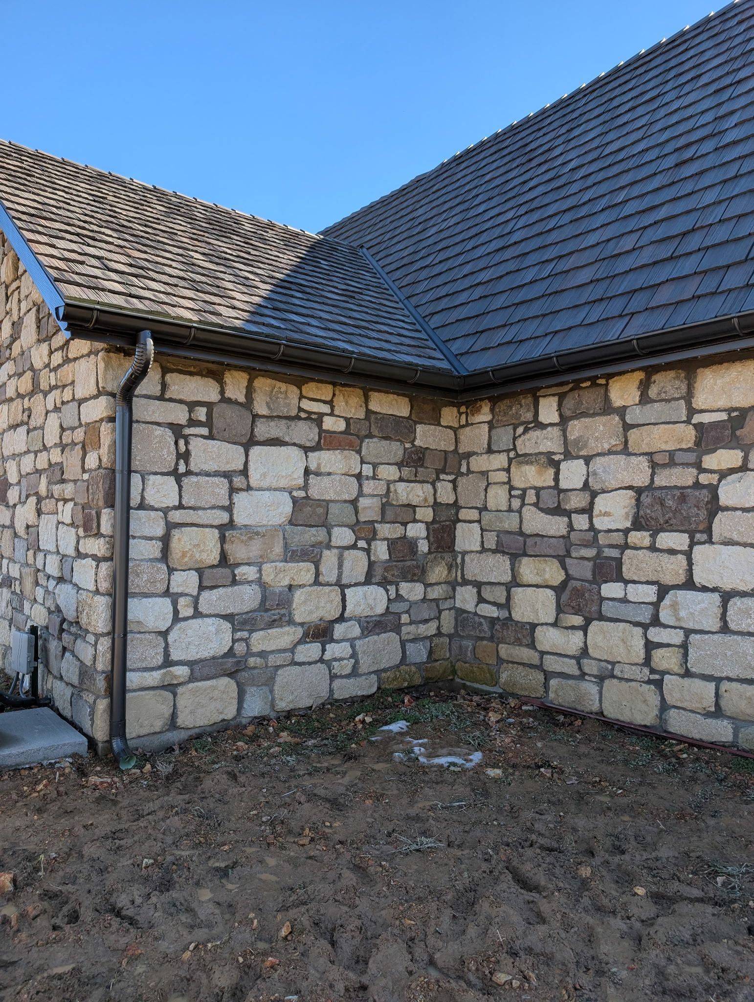 New gutters were installed on this home
