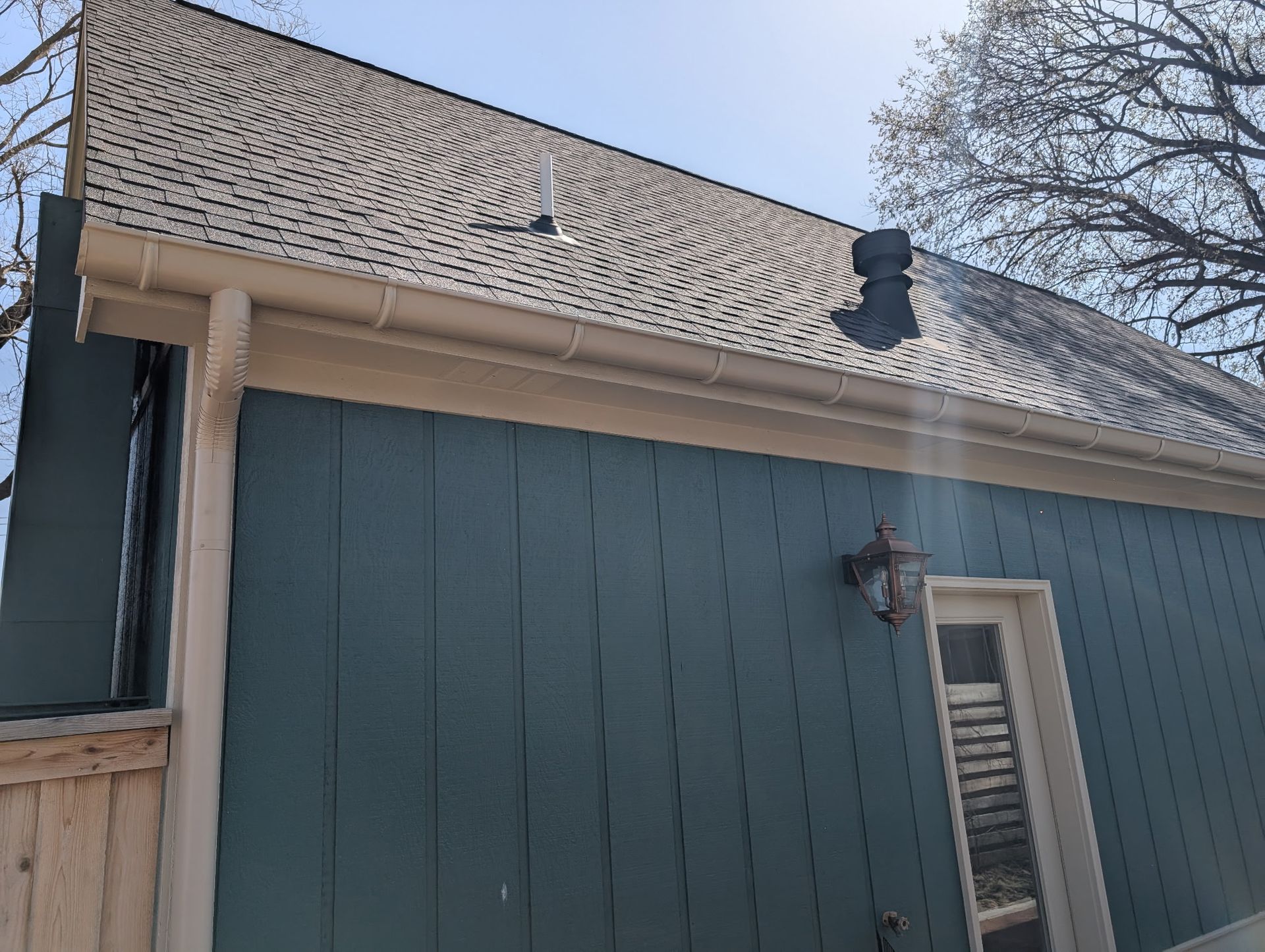 Hog Trough after picture after installing new gutter 