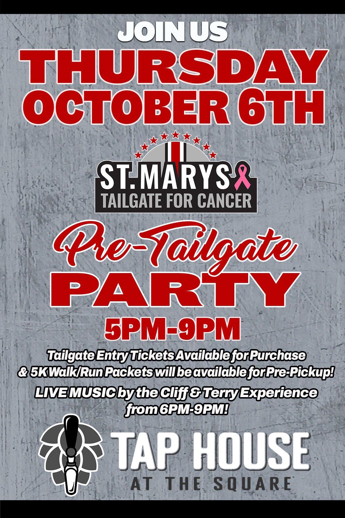 St. Marys Tailgate for Cancer Home