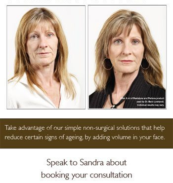 keep photo..  remove `speak to Sandra about booking your consultation
