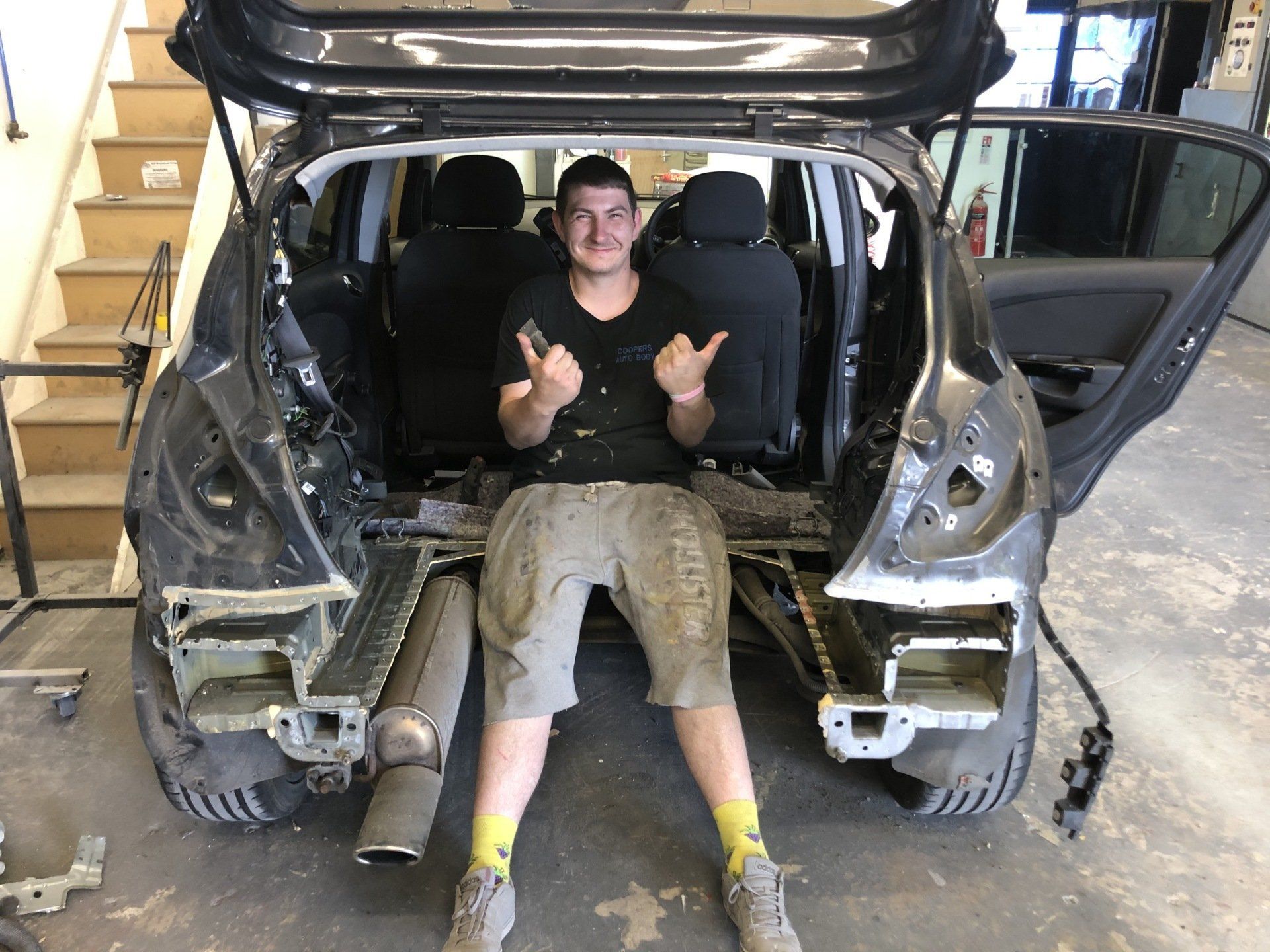 Insurance Claims & Repairs - Vauxhall Corsa (During)