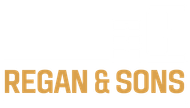 A logo for regan & sons is shown on a white background.