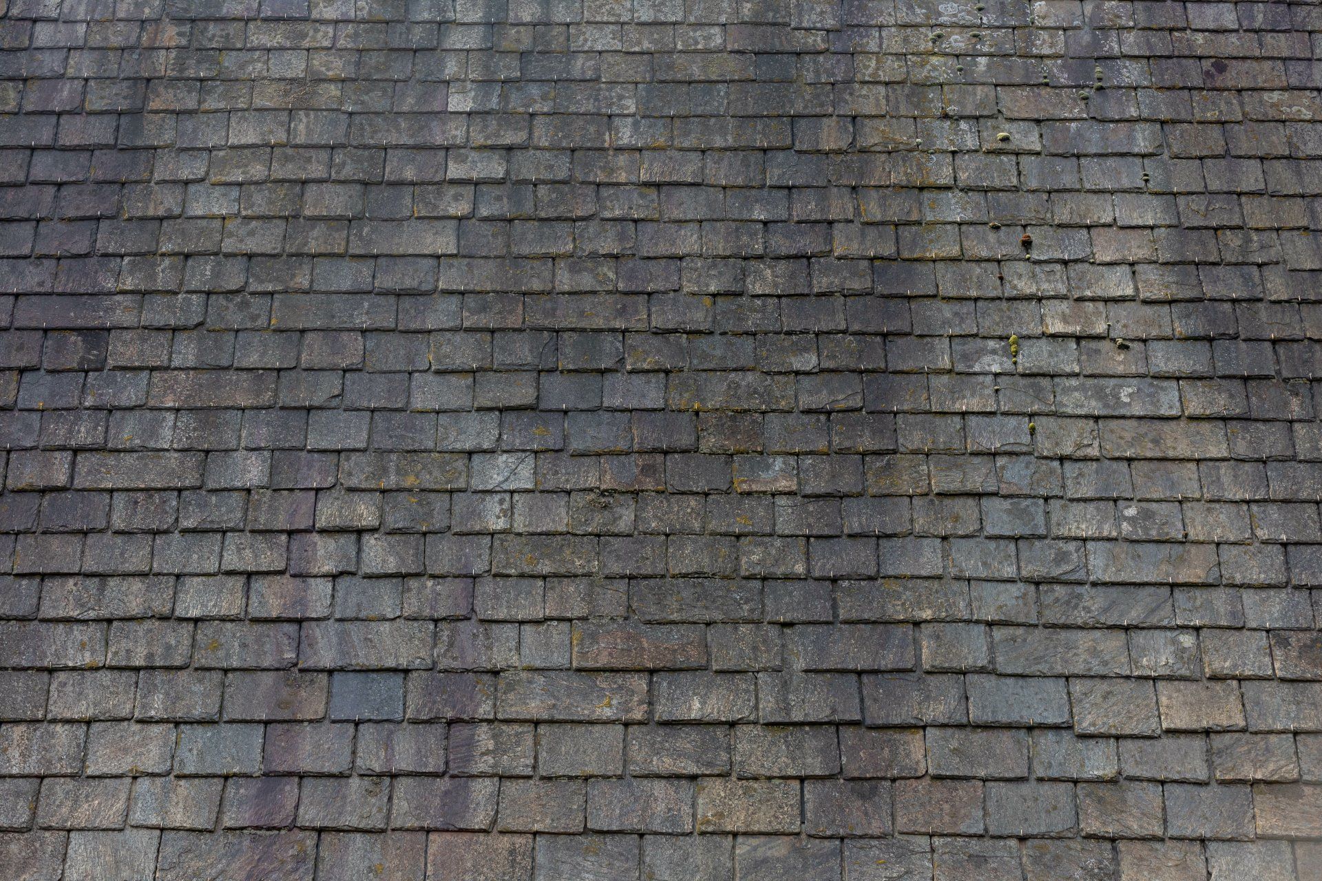 A close up of a roof with a lot of shingles on it