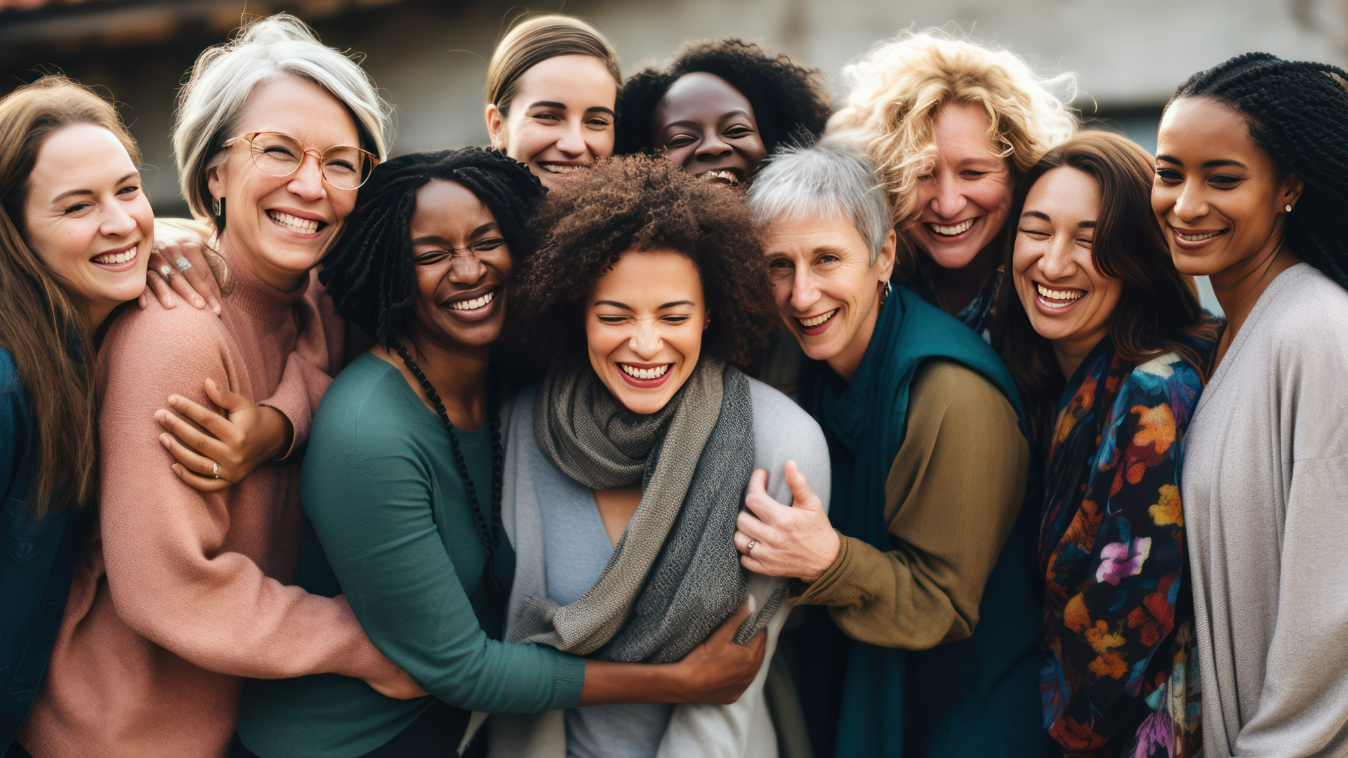 group of women smiling 