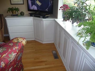 White Build-in Cabinet - Santa Rosa kitchen redesign in Santa Rosa, CA