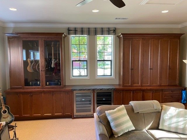 Barnish Cabinet And Window - Custom desk design in Santa Rosa, CA