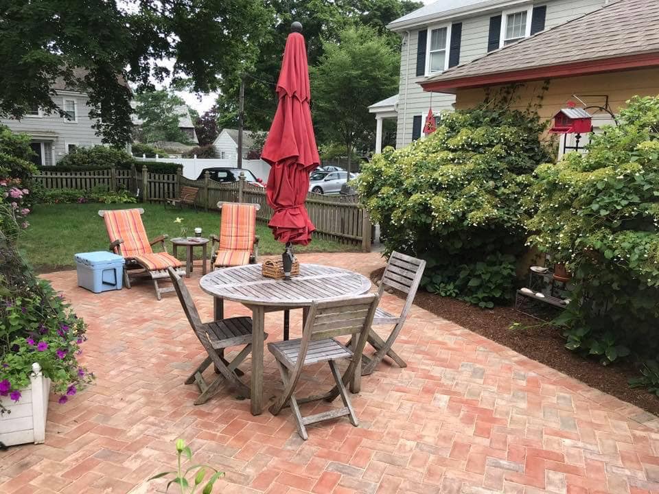 Brick — Patio with Brick Flooring in Marblehead, MA