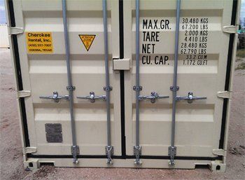 Secure Shipping Container Doors - Shipping Container Rentals in Pecos, TX