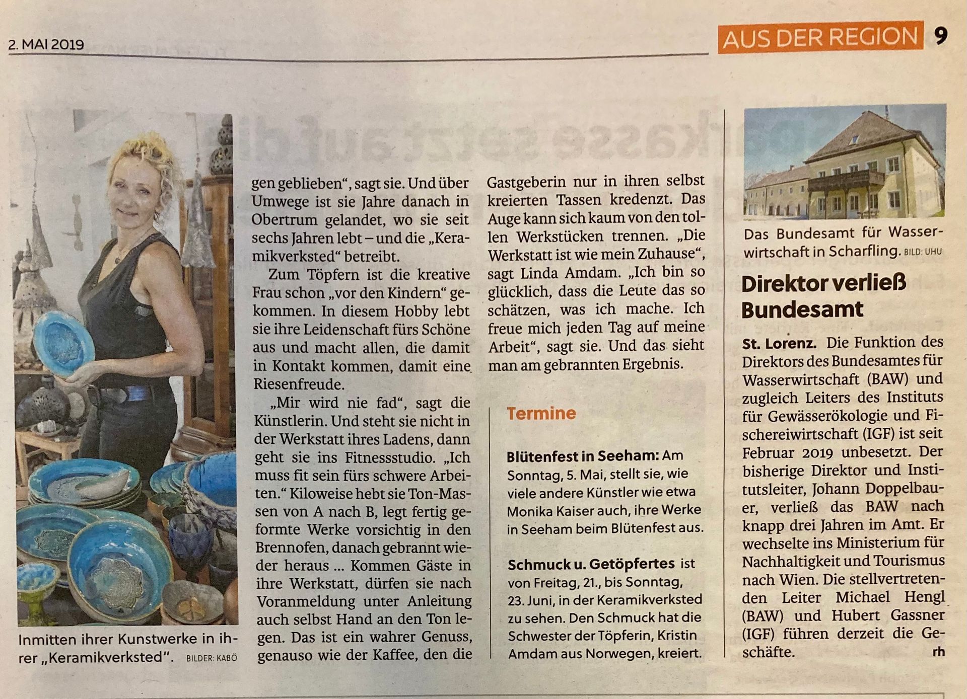 Referenz Keramik aus der Region