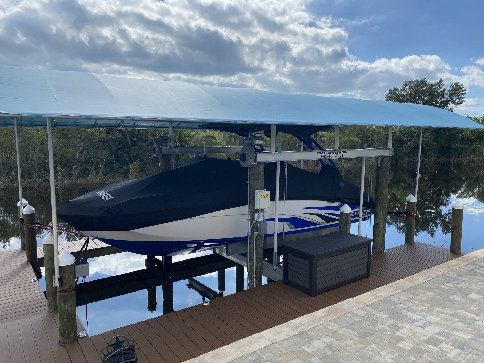 Beautiful Dock Cover — Englewood, FL — Creative Marine Construction