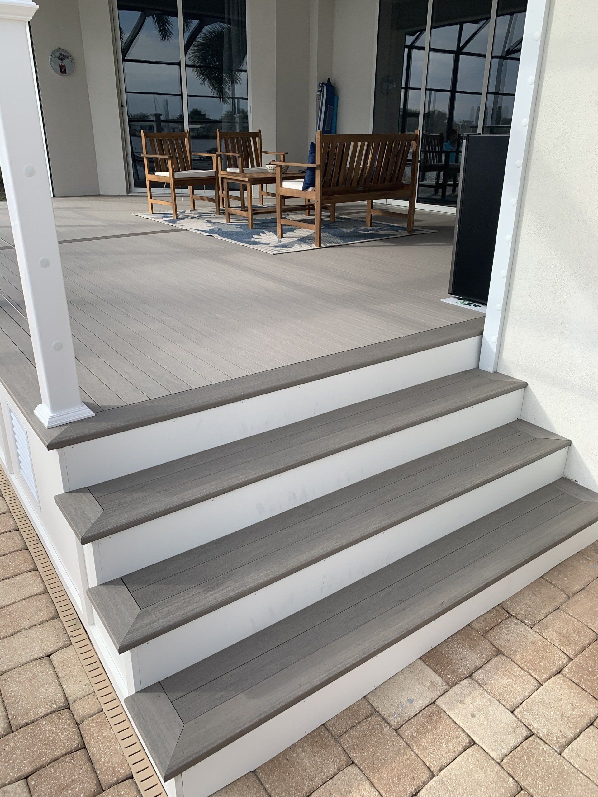 Wooden Deck And Stair — Englewood, FL — Creative Marine Construction