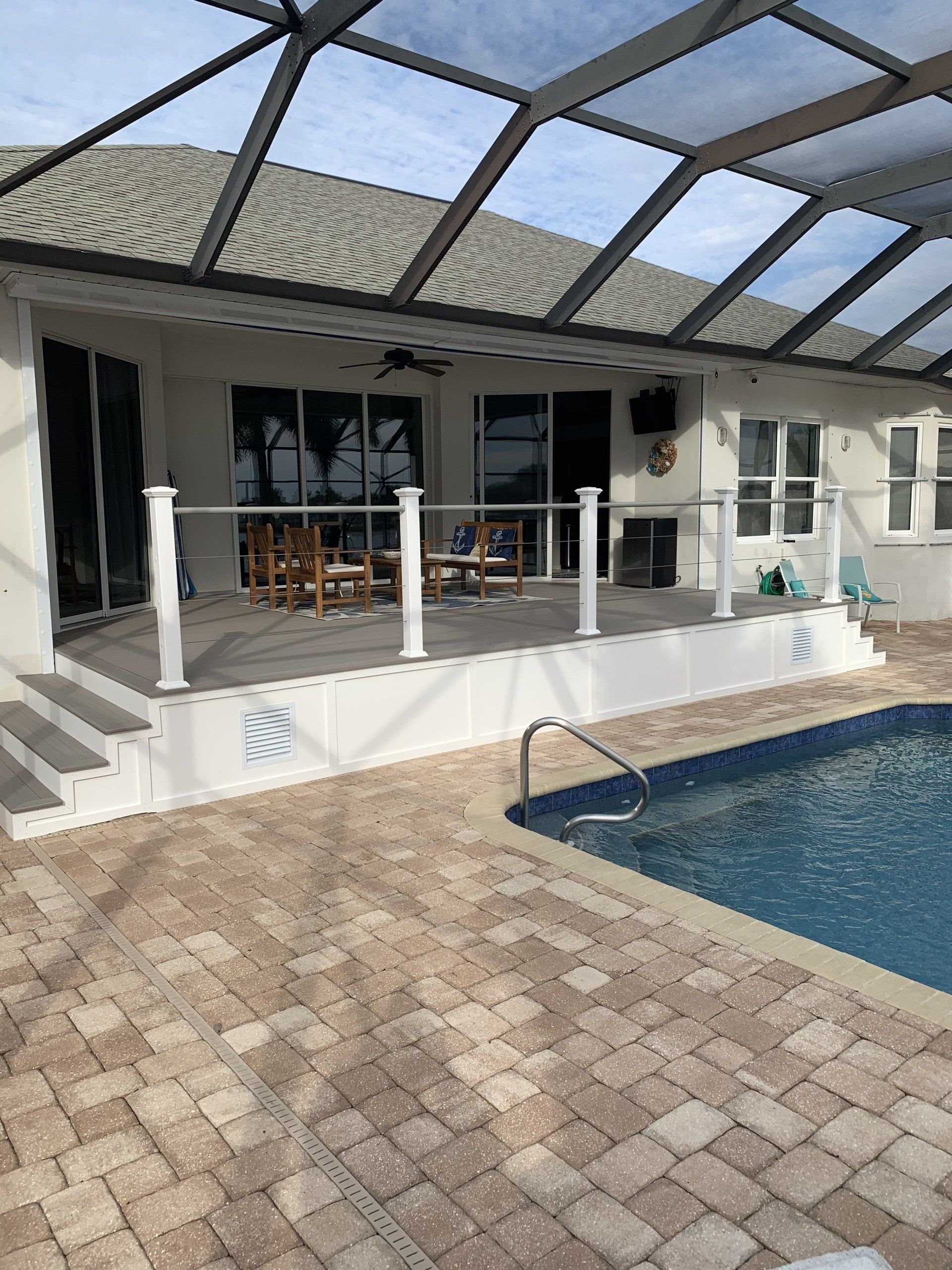 Deck Near The Pool — Englewood, FL — Creative Marine Construction