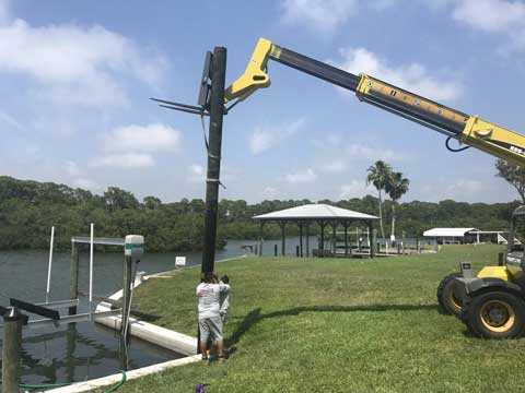 Drilling On Ground — Englewood, FL — Creative Marine Construction