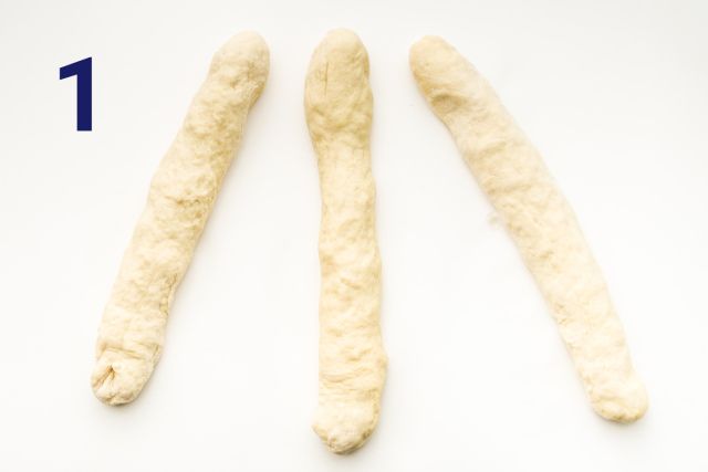 sequência de tranças do Challah