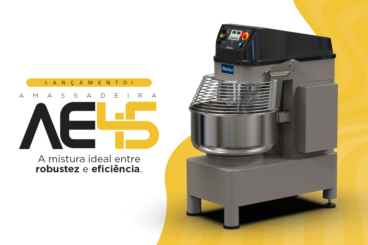 Amassadeira AE45 com destaque para robustez e eficiência