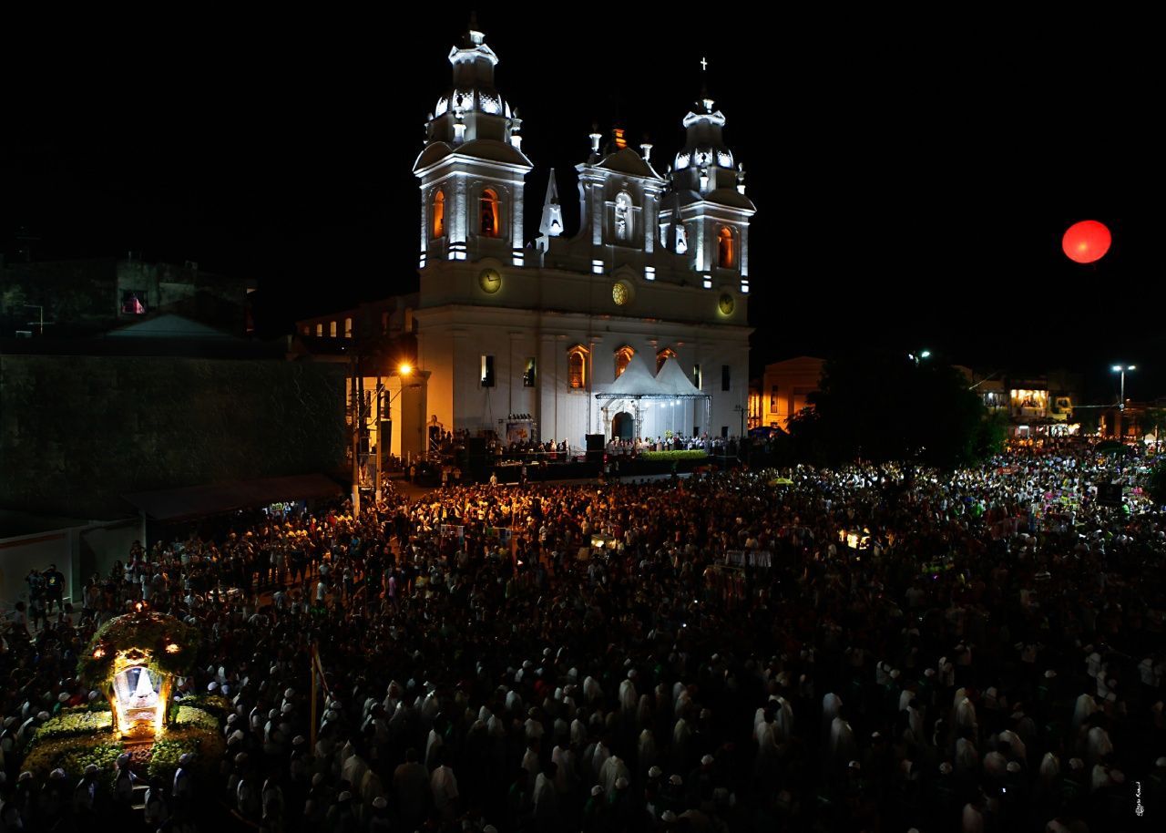 Basílica de Nossa Senhora de Nazaré em Belém do Pará durante o Círio.