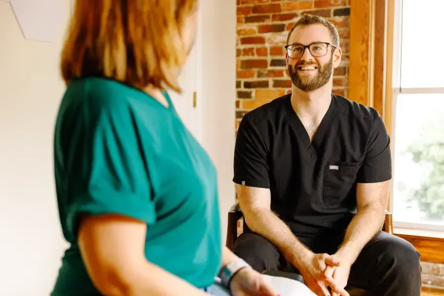 Patient Intake at Pelleteri Chiropractic in Southern Maine