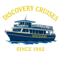 A logo for discovery cruises since 1992