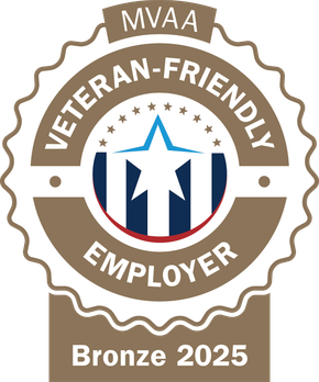 A veteran friendly employer bronze badge for 2025