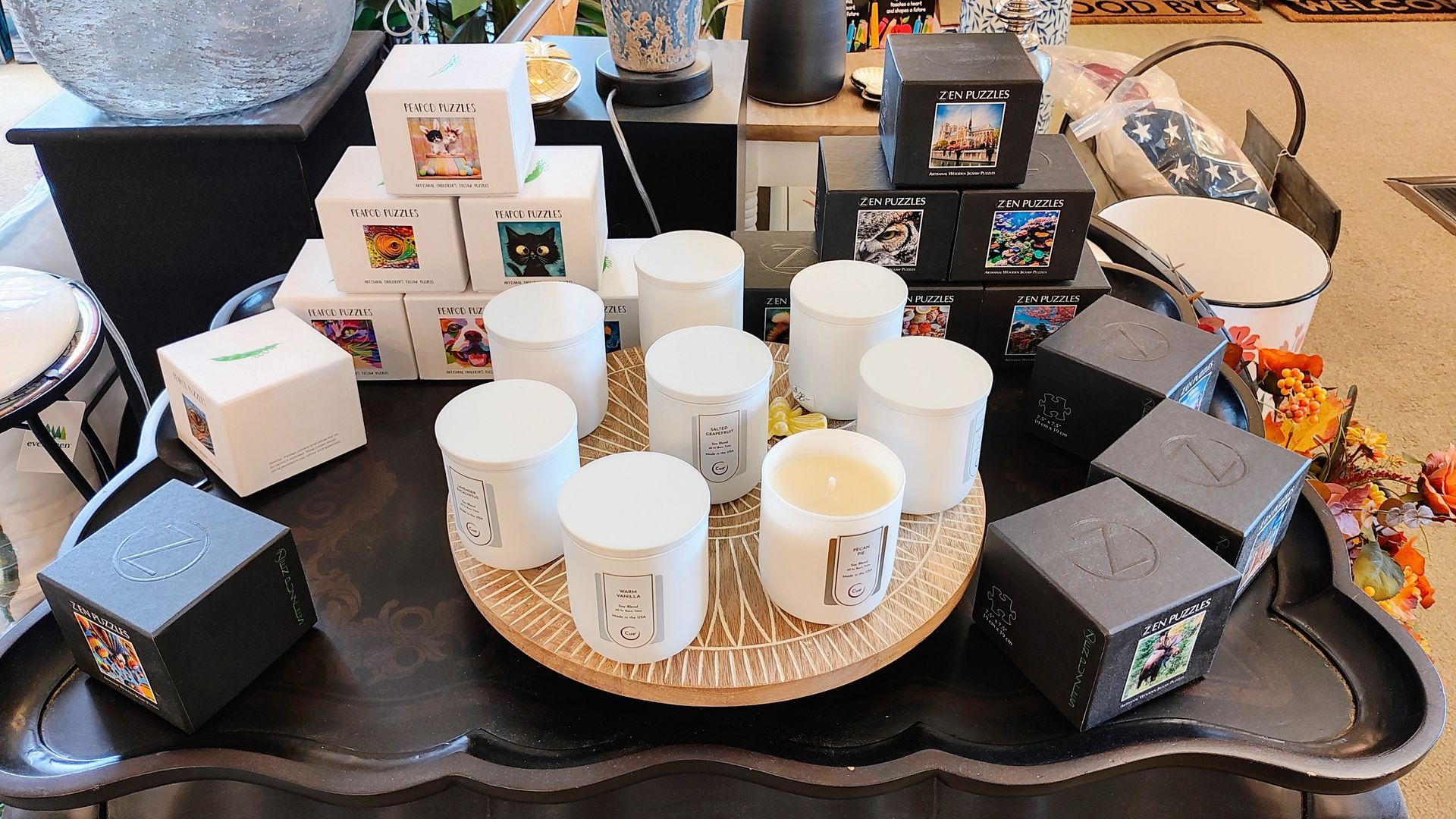 Retail residential lamp store  in CT. Photos of lamps.