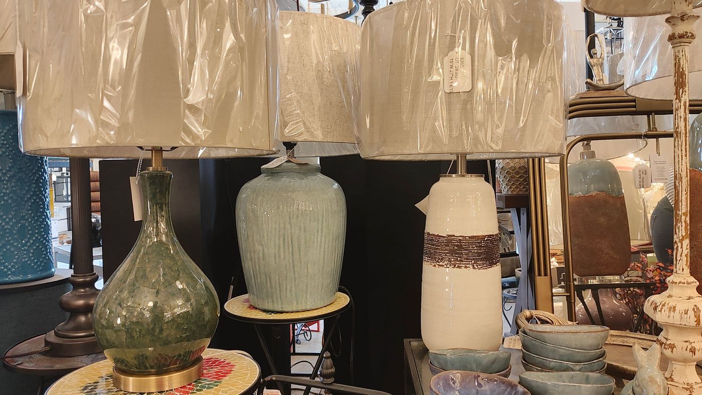 Designer lighting showroom interior in Avon CT - Riverdale Farms Shopping Plaza