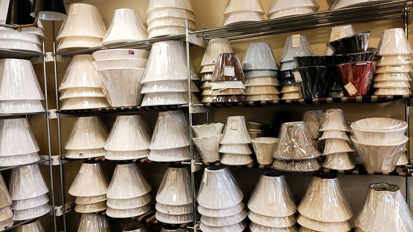 Custom silk and linen lampshades - Lampshade fitting service Avon CT