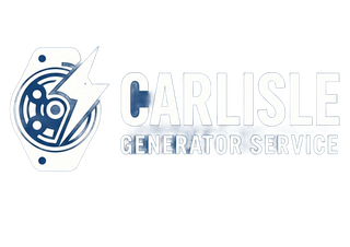 Carlisle Generator Service logo with a blue generator icon and bold gray text on white background