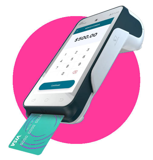 Un teléfono con una tarjeta de crédito que sobresale de él