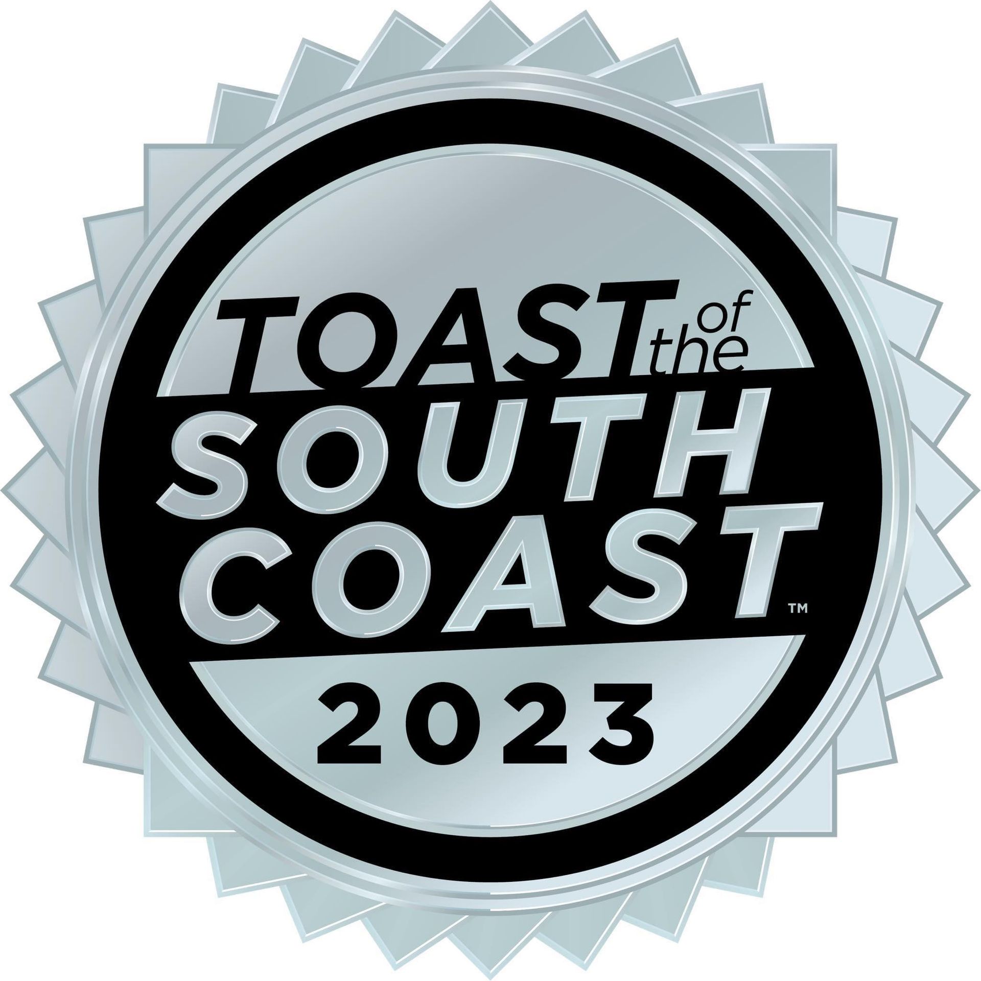 2023 Silver award for second place, best Commercial real estate company.  Best of South Coast