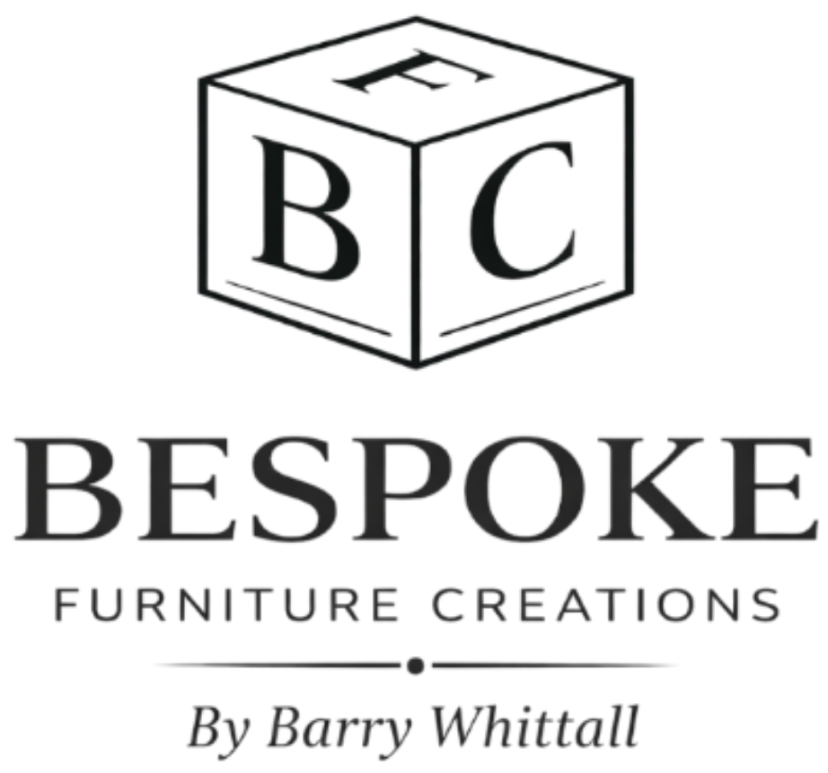 Logo for Bespoke Furniture Creations by Barry Whittall featuring a stylized cube with the letters F, B, and C.