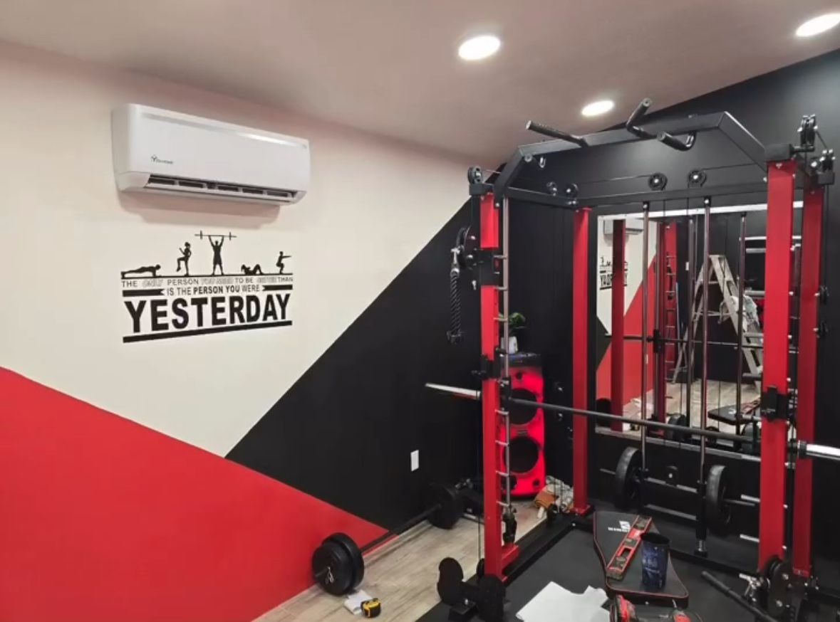 A home gym that used to be a Stor-Mor Building