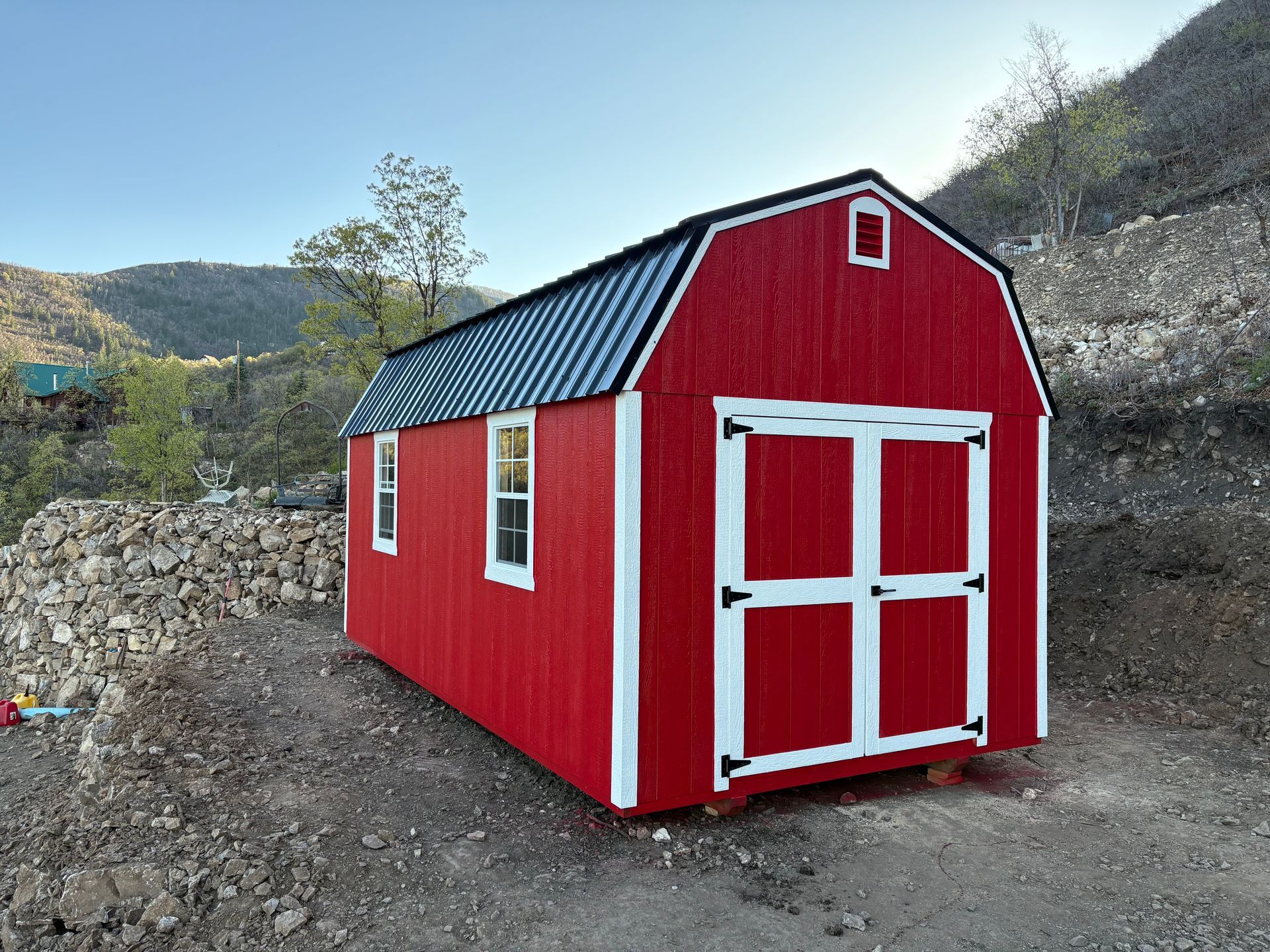 Lofted Barn on the side of the mountain