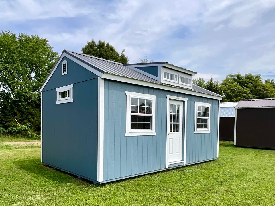 Stor-Mor Portable Building that was turned into an art studio