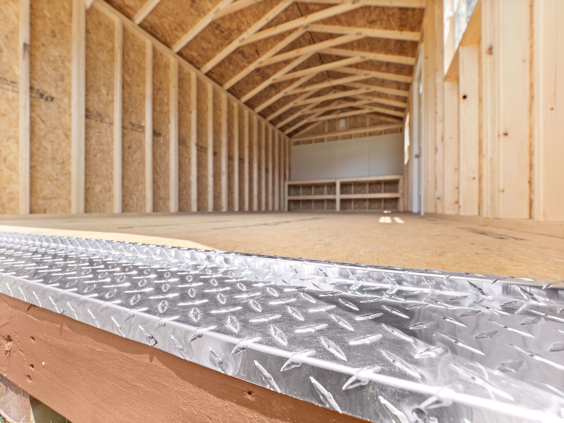 Interior picture highlighting a diamond plate.