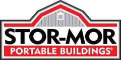 The logo for Stor-Mor Portable Buildings