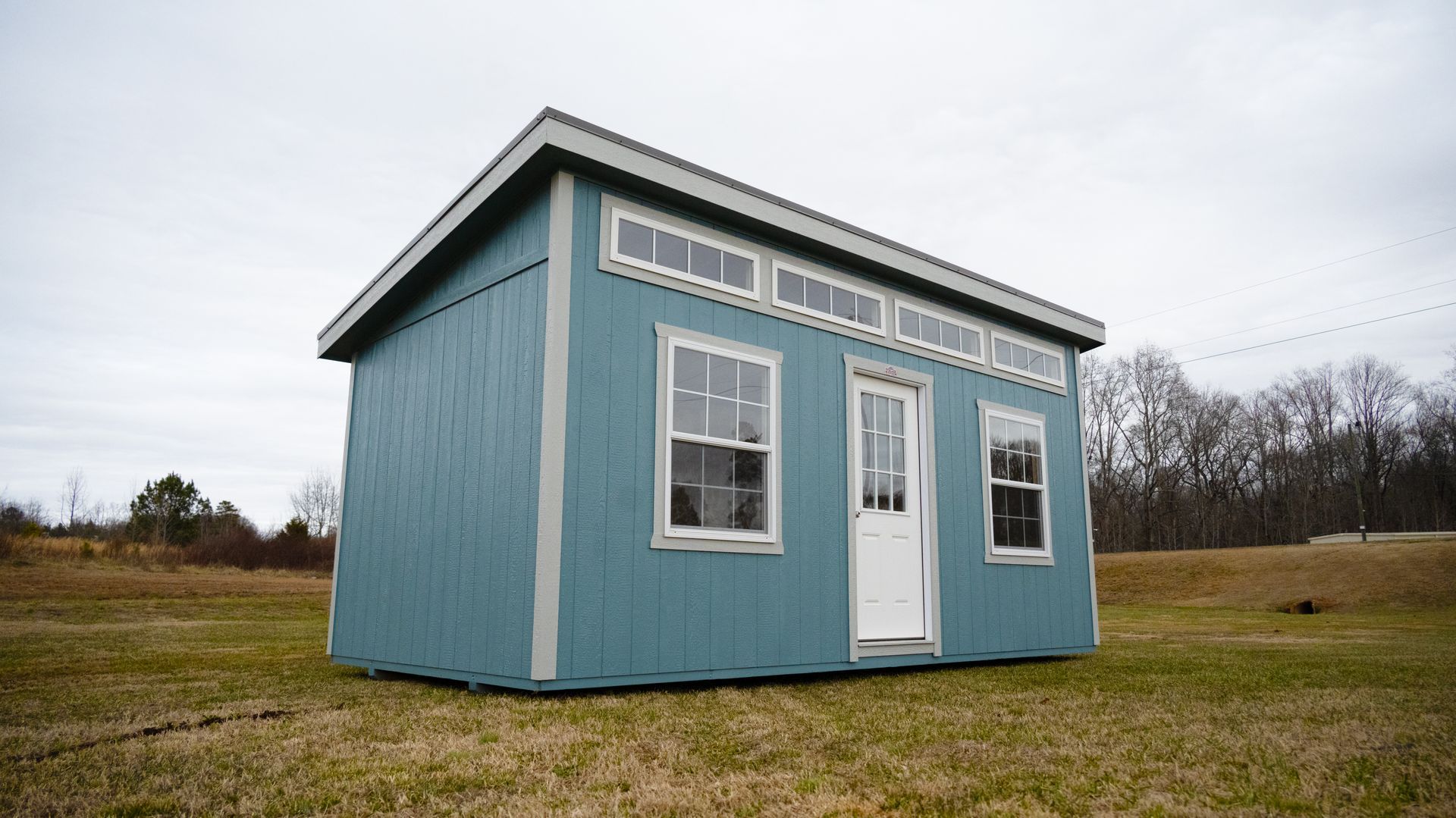 Studio Shed in Backyard