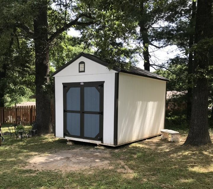 Standard White Utility Shed