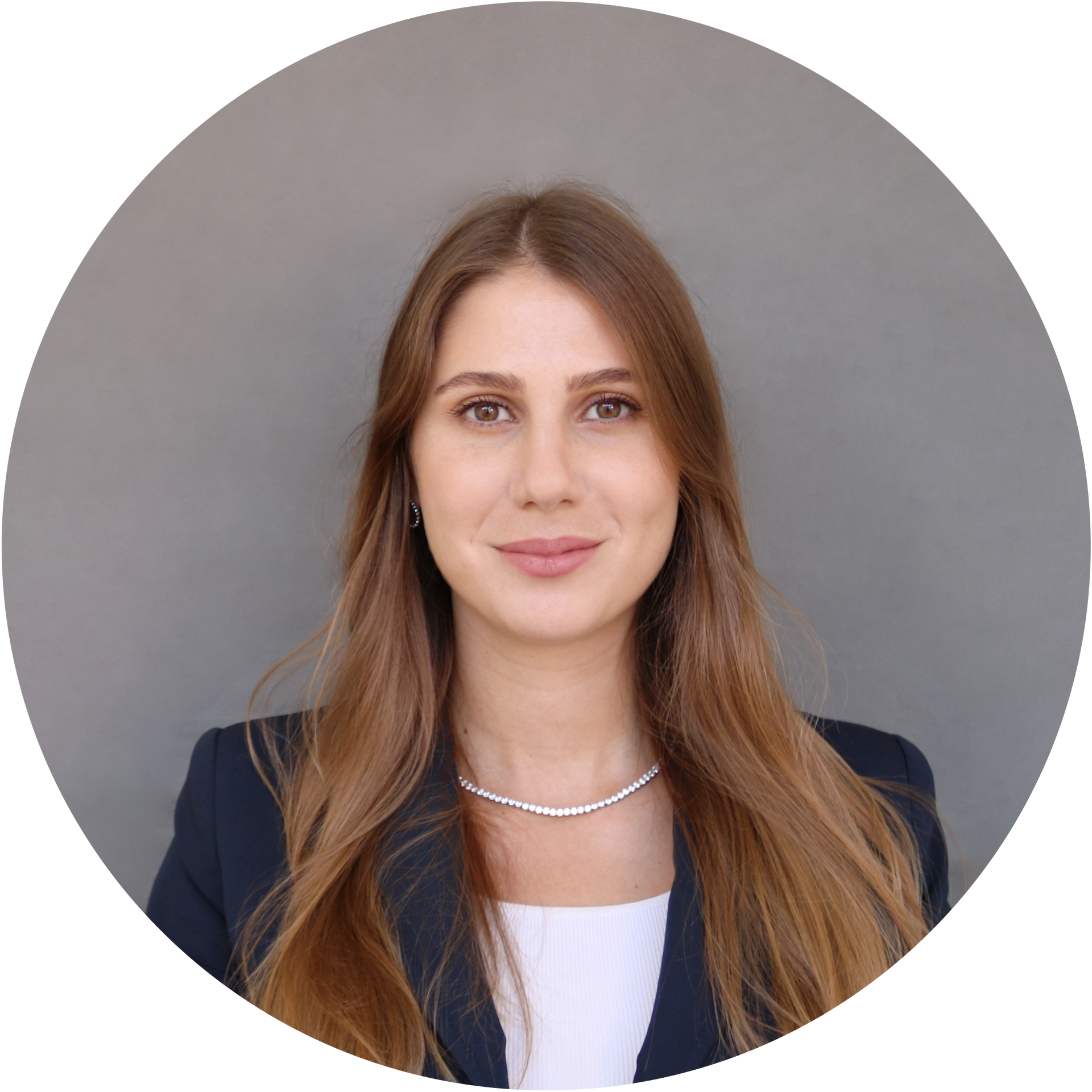 A photograph of Margarida Tempera, a lawyer from Portugal, based in Lisbon.