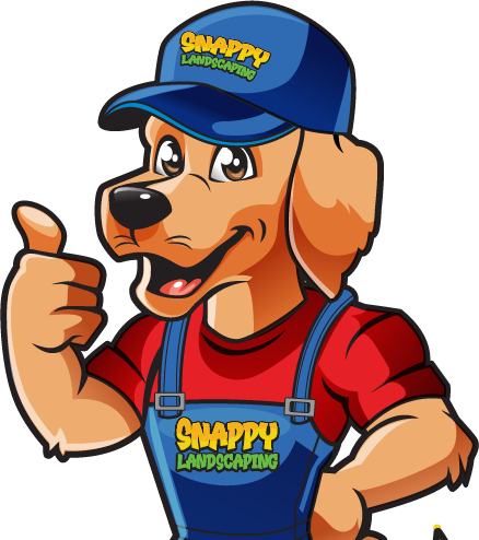 A cartoon dog wearing overalls and a hat is giving a thumbs up.
