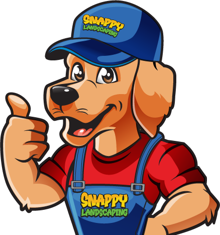 A cartoon dog wearing overalls and a hat is giving a thumbs up.