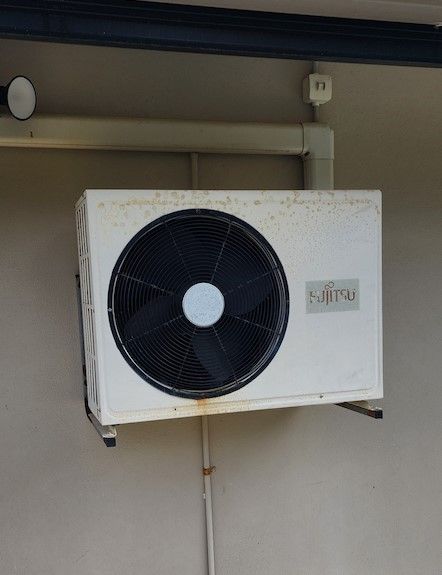 White Fujitsu Air Conditioner With a Slight Weathering — Climacool Air Conditioning in Smithfield, QLD